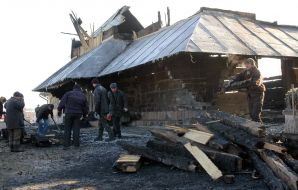 Наслідки пожежі в церкві
