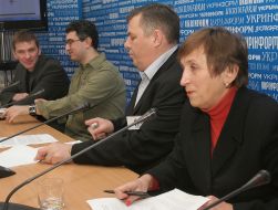 Press-conference. Fund ”Democratics initiative”