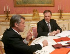 Viktor Yushchenko and Vladimir Shandra