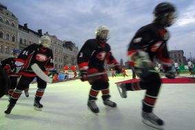 Skating rink on Sofievsky square