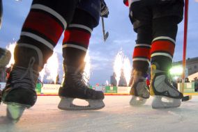 Skating rink on Sofievsky square