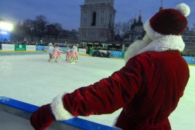 Skating rink on Sofievsky square