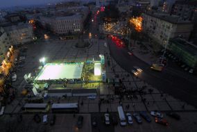 Skating rink on Sofievsky square