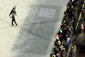 Skating rink on Sofievsky square