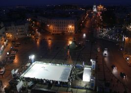 Skating rink on Sofievsky square