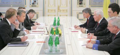 Official meeting of Viktor Yushchenko with Richard Lugar