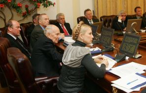 Юлия Тимошенко и Борис Патон