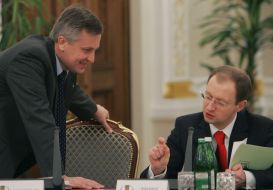 Арсений Яценюк и Валентин Наливайченко