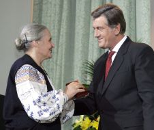 Viktor Yushchenko and Raisa Goncharova