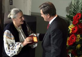 Viktor Yushchenko and Raisa Goncharova