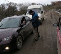 Private bridge across the river Sonth Bug