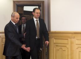 Arseny Yatsenyuk and Andrey Strizhak