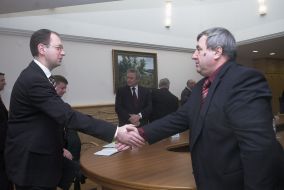 Arseny Yatsenyuk and Vyacheslav Ovcharenko