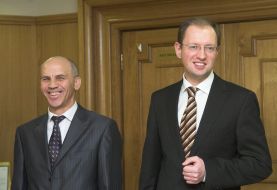 Arseny Yatsenyuk and Andrey Strizhak