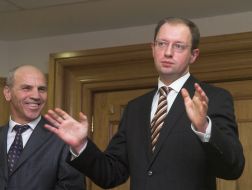 Arseny Yatsenyuk and Andrey Strizhak