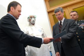 Vladimir Shandra and William Taylor. Meeting