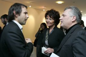 Виктор Пинчук и Александр и Иоланта Квасневские