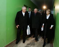 Yuliya Timoshenko in one of students dormitories