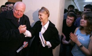 Yuliya Timoshenko in one of students dormitories