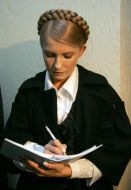 Yuliya Timoshenko in one of students dormitories