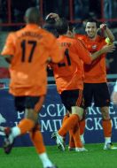 Luiz Adriano, Dario Srna and Aleksandr Gladky