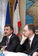 Arseniy Yatsenyuk and Anatoliy Gritsenko