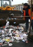 Destroying infringement production