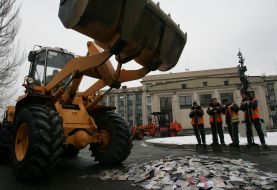 Destroying infringement production