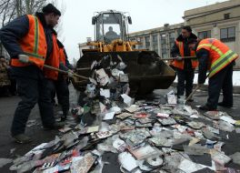 Destroying infringement production