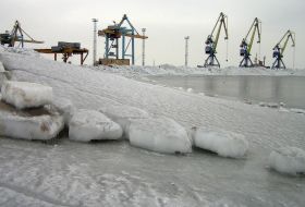 Обледенение Азовского моря