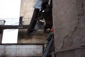 Explosion in a dwelling-house in Lvov