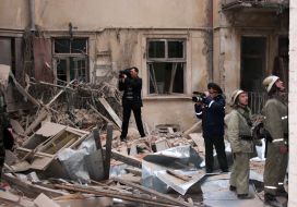 Explosion in a dwelling-house in Lvov