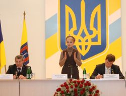 Yulia Timoshenko, Nikolay Serdyuk and Nikolay Skorik