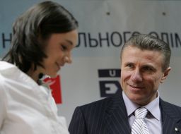 Sergey Bubka and Anna Bessonova
