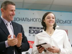 Sergey Bubka and Anna Bessonova