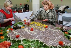 Самый большой сальтисон в Украине