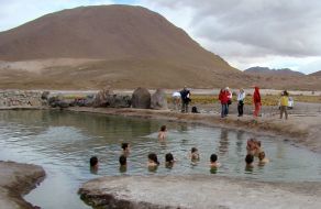Chile. El Tatio - valley of geysers