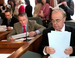 Aleksandr Tkachenko, Vladimir Yavorivskiy and Nikolay Martynenko