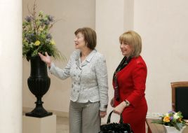 Meeting of Katerina Yushchenko and Eva Luise Köhler