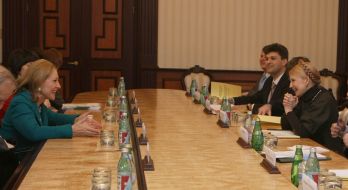 Benita Ferrero-Waldner and Yulia Timoshenko