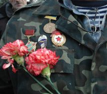 Сeremony of flowers laying to nwarrior-internationalist