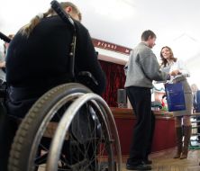 Aleksanra Nikolaenko`s visit to boarding school