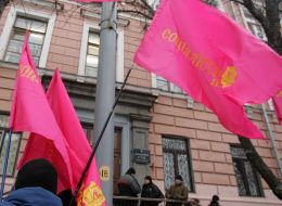 Supporters of SPU picket Appeal court