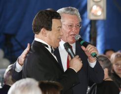 Iosif Kobzon and Petru Lucinschi