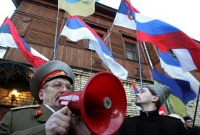 Мітинг проти проголошення незалежності Косово