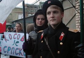 Мітинг проти проголошення незалежності Косово