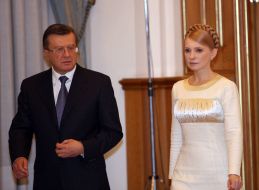 Yuliya Timoshenko and Viktor Zubkov