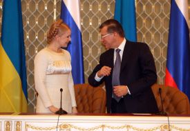Yuliya Timoshenko and Viktor Zubkov
