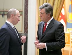 Vladimir Putin and Viktor Yushchenko