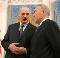 Aleksandr Lukashenko and Nursultan Nazarbayev